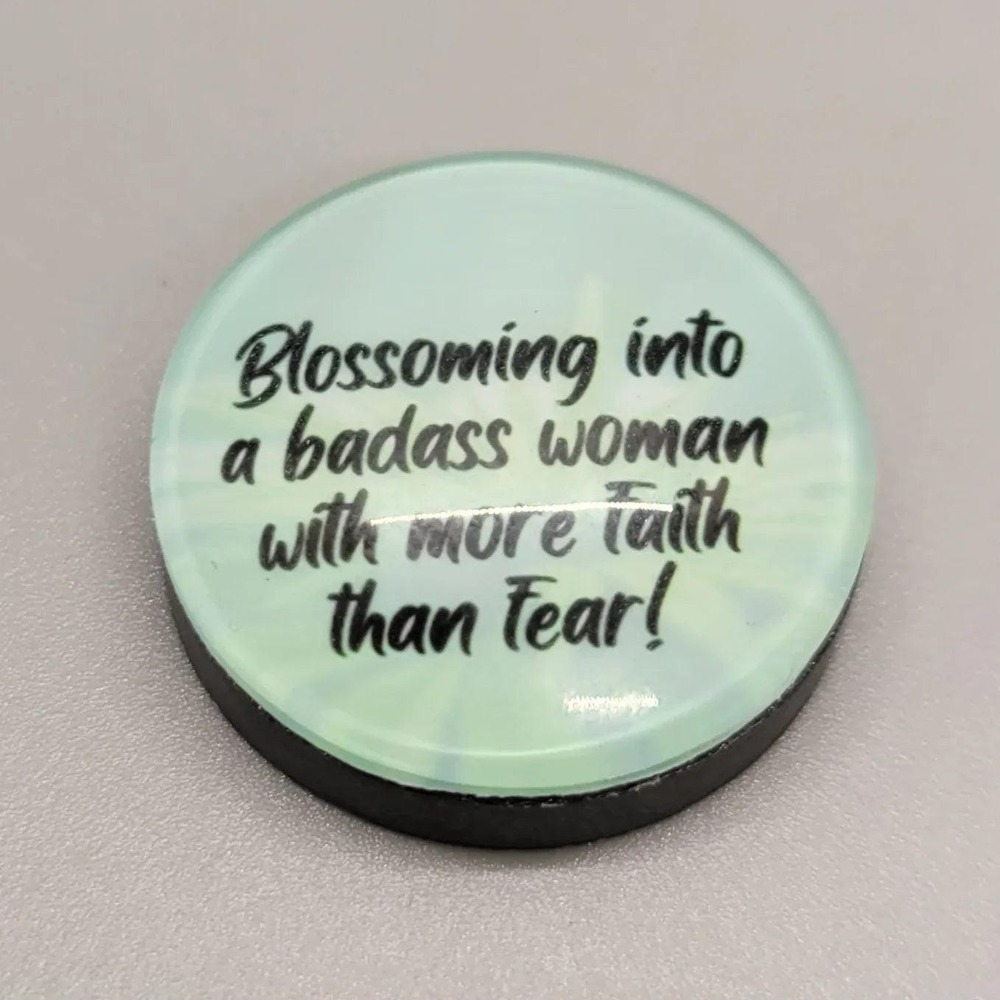 Heavy Duty 1 Inch Round Quote Magnet
